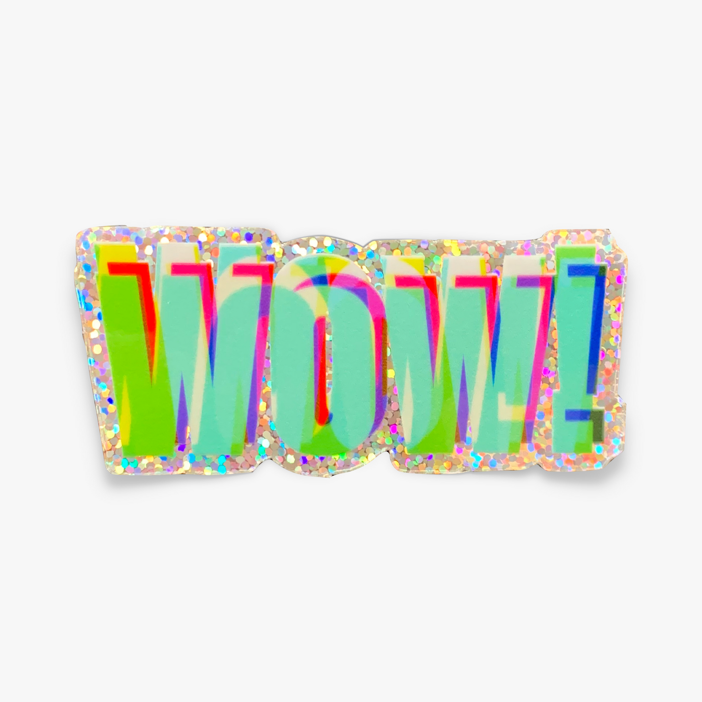 Wow! Glitter Sticker (3x1.4)